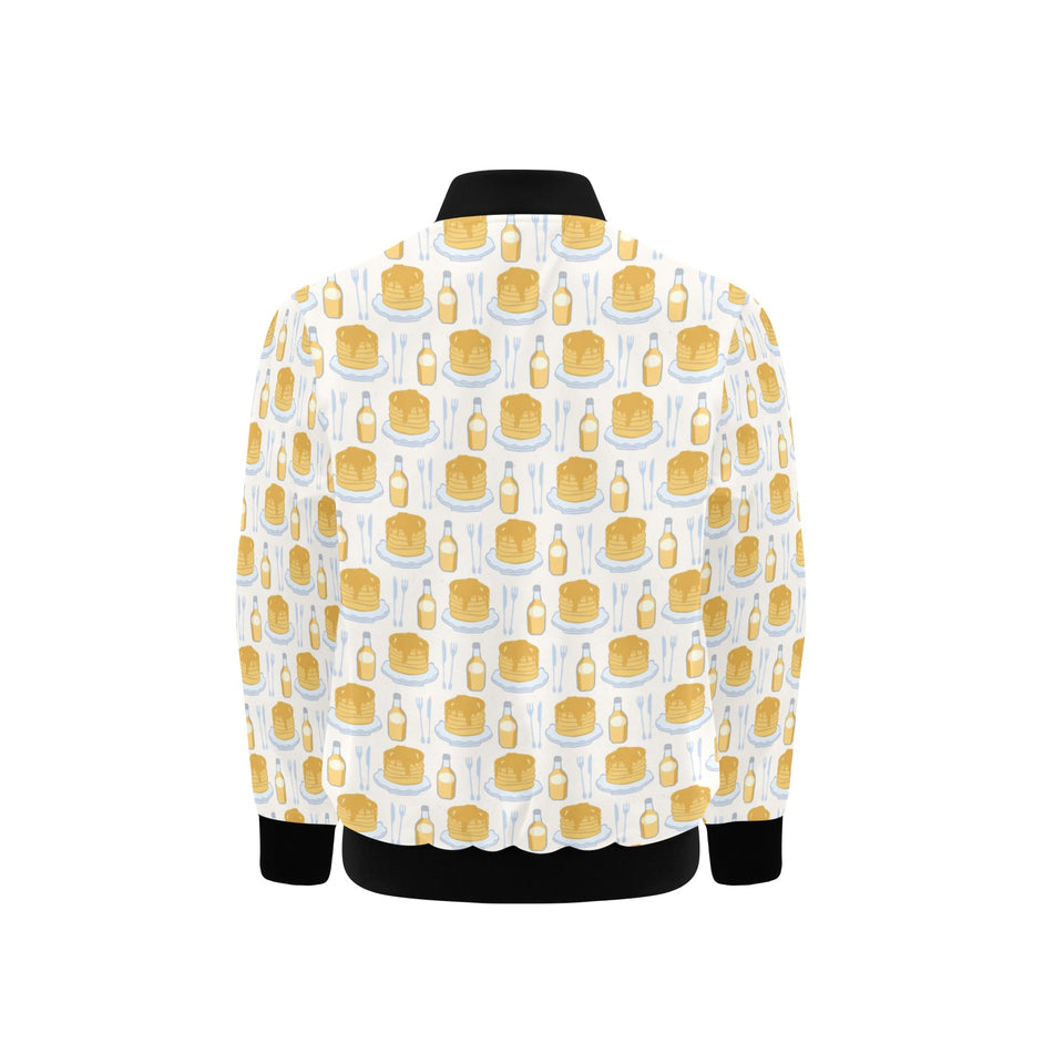 Pancake Pattern Print Design 05 Kids' Boys' Girls' Bomber Jacket