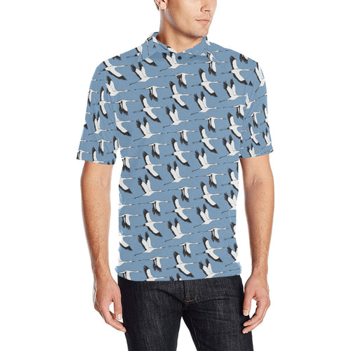 Seagull Pattern Print Design 04 Men's All Over Print Polo Shirt