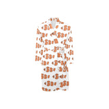 Clown Fish Pattern Print Design 05 Men's Long Sleeve Belted Night Robe