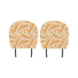 Carrot Pattern Print Design 02 Car Headrest Cover