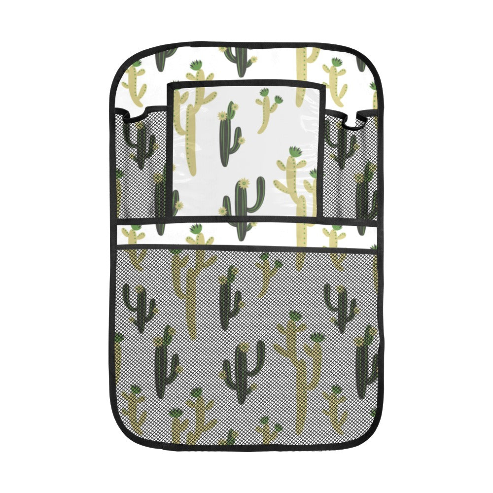 Cute cactus pattern Car Seat Back Organizer