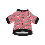 Camera Pattern Print Design 05 All Over Print Pet Dog Round Neck Fuzzy Shirt