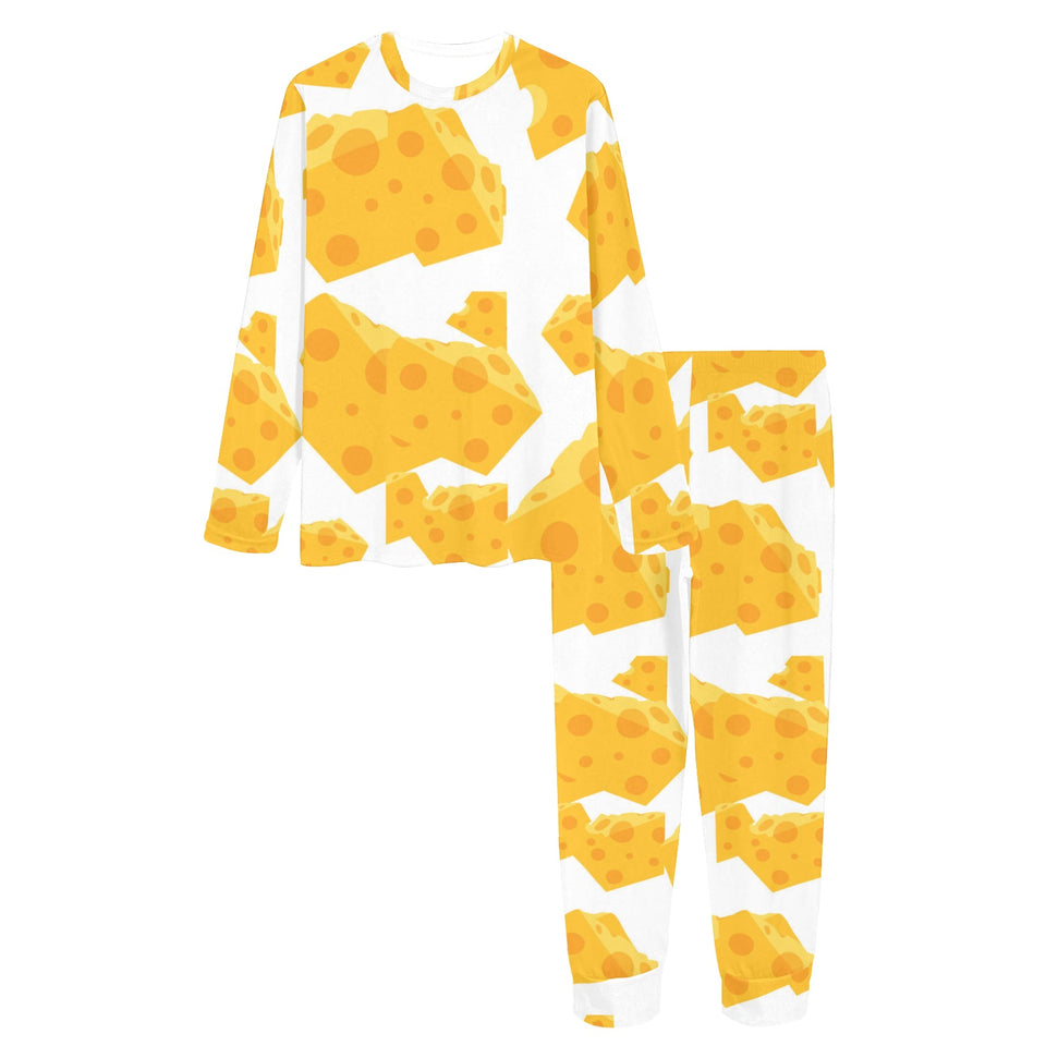 Cheese slice pattern Women's All Over Print Pajama Set