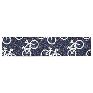 Bicycle Pattern Print Design 03 Table Runner
