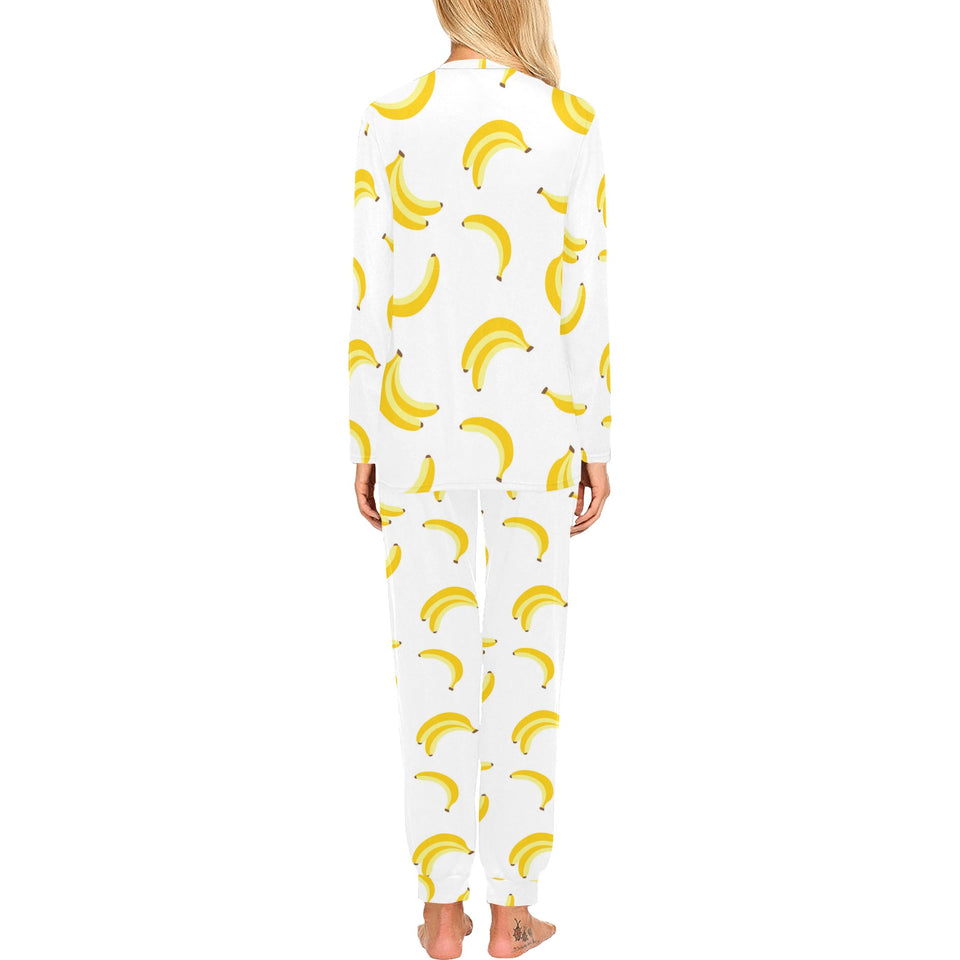 Banana pattern Women's All Over Print Pajama Set