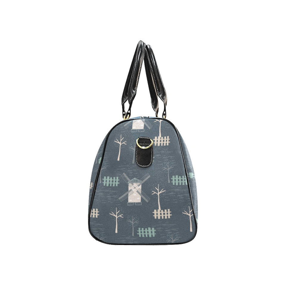 windmill tree pattern Travel Bag