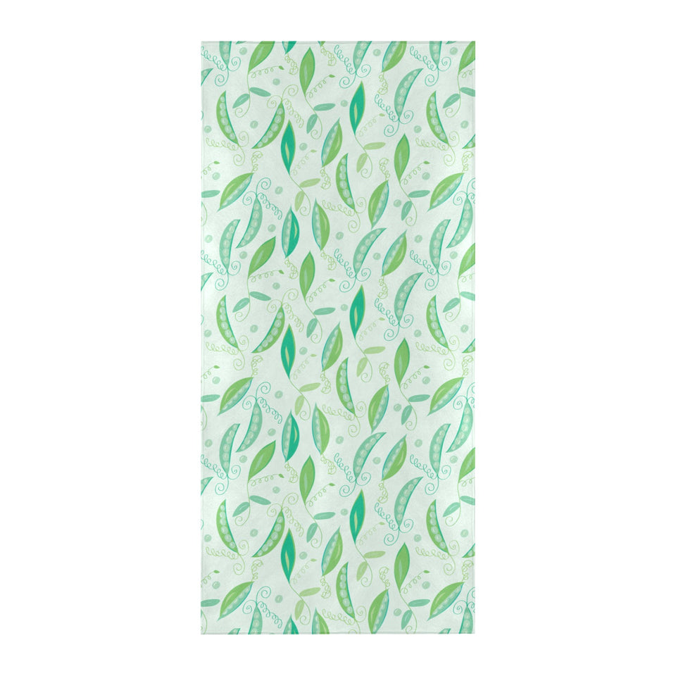 Green Peas Pattern Print Design 01 Beach Towel