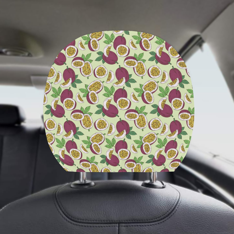 Paassion fruit pattern Car Headrest Cover
