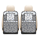 Swallow Pattern Print Design 05 Car Seat Back Organizer