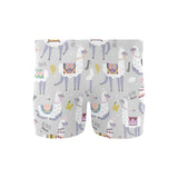 Cute Llama Alpaca pattern Men's Swimming Trunks