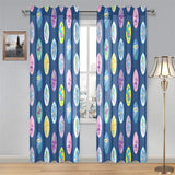 Surfboard Pattern Print Design 03 Gauze Curtain