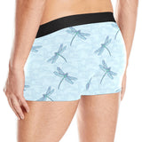 Dragonfly pattern blue background Men's All Over Print Boxer Briefs Men's Underwear
