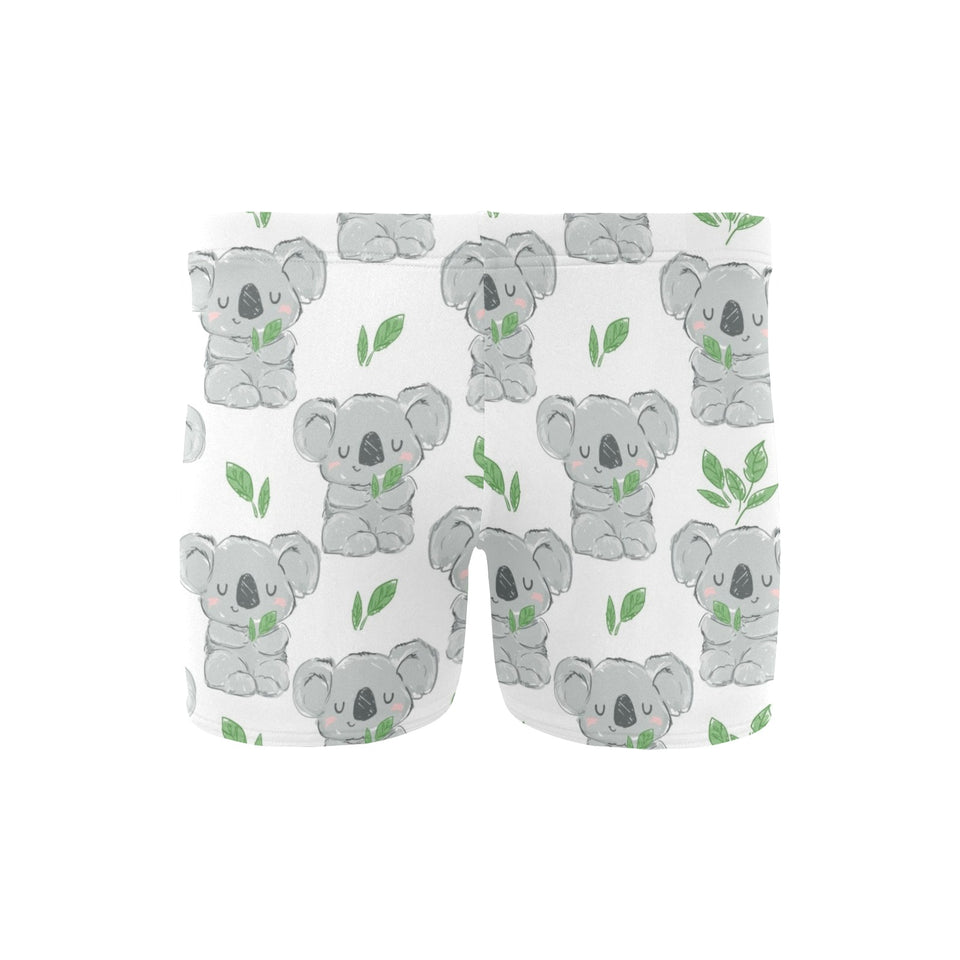 Hand drawn Koala leaves pattern Men's Swimming Trunks