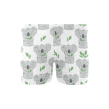 Hand drawn Koala leaves pattern Men's Swimming Trunks