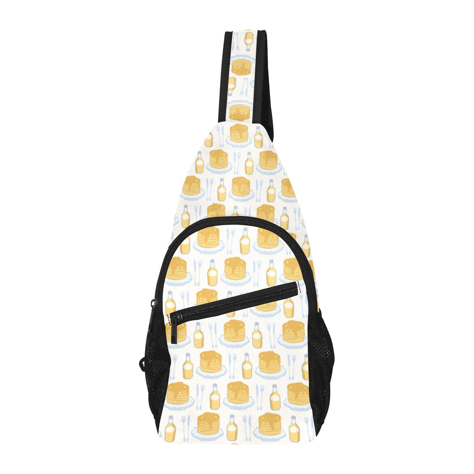 Pancake Pattern Print Design 05 All Over Print Chest Bag