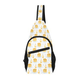 Pancake Pattern Print Design 05 All Over Print Chest Bag