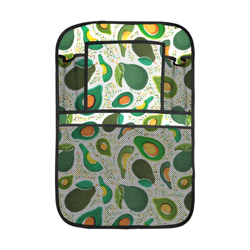 Avocado design pattern Car Seat Back Organizer