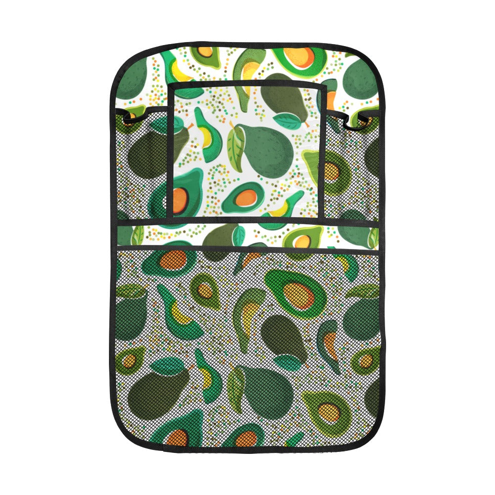 Avocado design pattern Car Seat Back Organizer