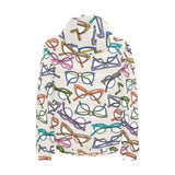 Sun Glasses Pattern Print Design 01 Men's Padded Hooded Jacket