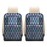 Surfboard Pattern Print Design 03 Car Seat Back Organizer