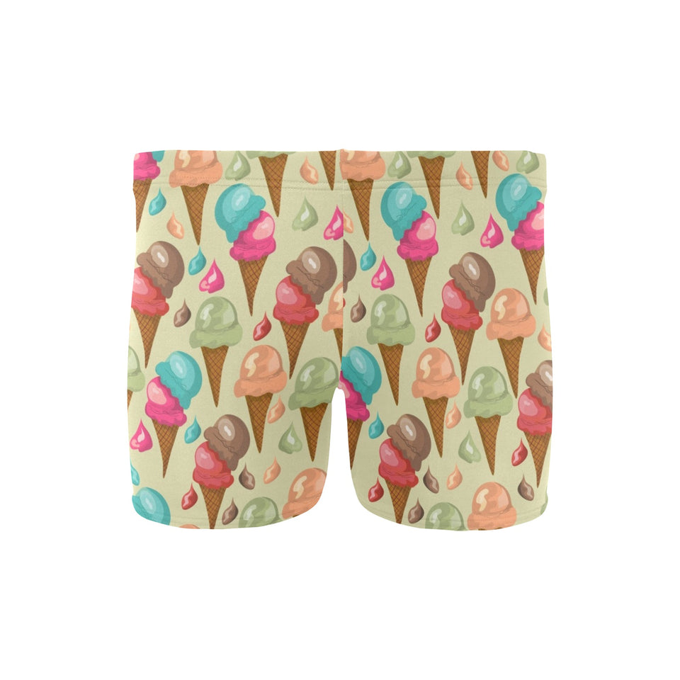 Colorful ice cream pattern Men's Swimming Trunks