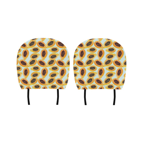 Watercolor papaya pattern Car Headrest Cover
