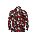 Billiard Ball Pattern Print Design 05 Men's Long Sleeve Polo Shirt