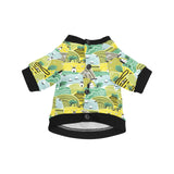 Hand drawn windmill pattern All Over Print Pet Dog Round Neck Fuzzy Shirt