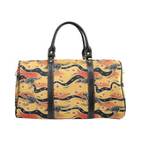 Kangaroo Australian aboriginal art pattern Travel Bag