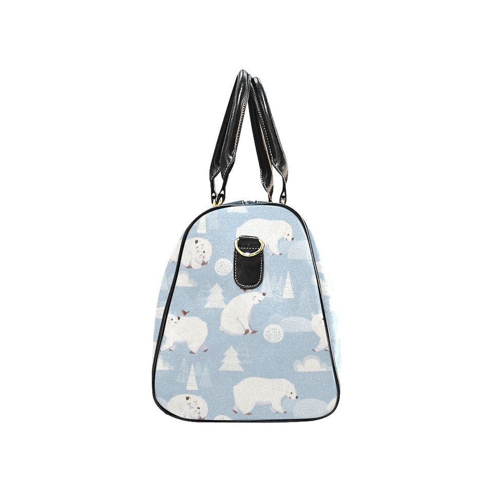 Cute polar bears Christmas decoration pattern Travel Bag