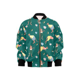 Kangaroo leaves pattern Kids' Boys' Girls' Bomber Jacket