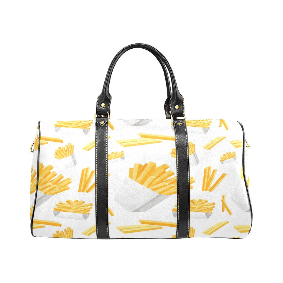 French fries white paper box pattern Travel Bag