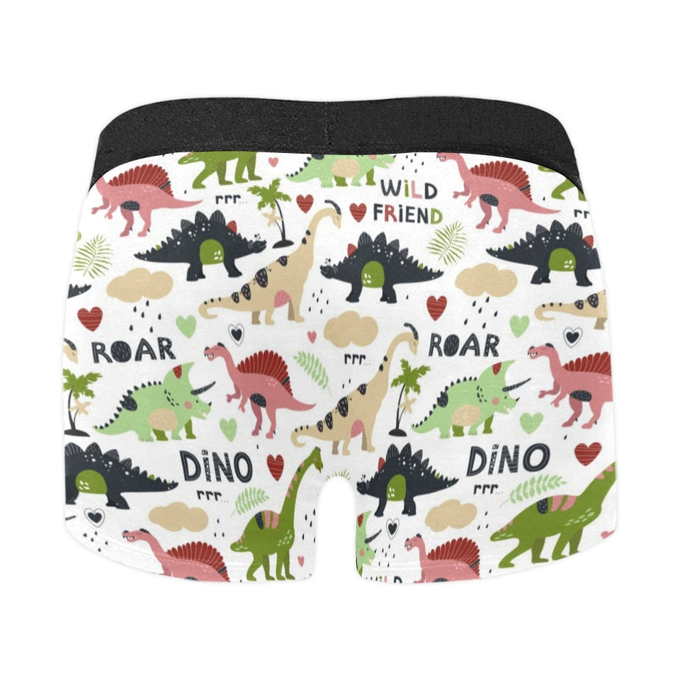 Cute dinosaurs pattern Men's All Over Print Boxer Briefs Men's Underwear