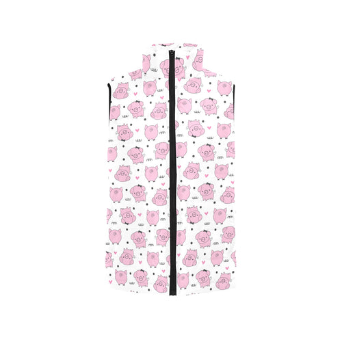 Pig Pattern Print Design 03 Men's Padded Vest