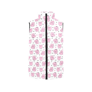 Pig Pattern Print Design 03 Men's Padded Vest