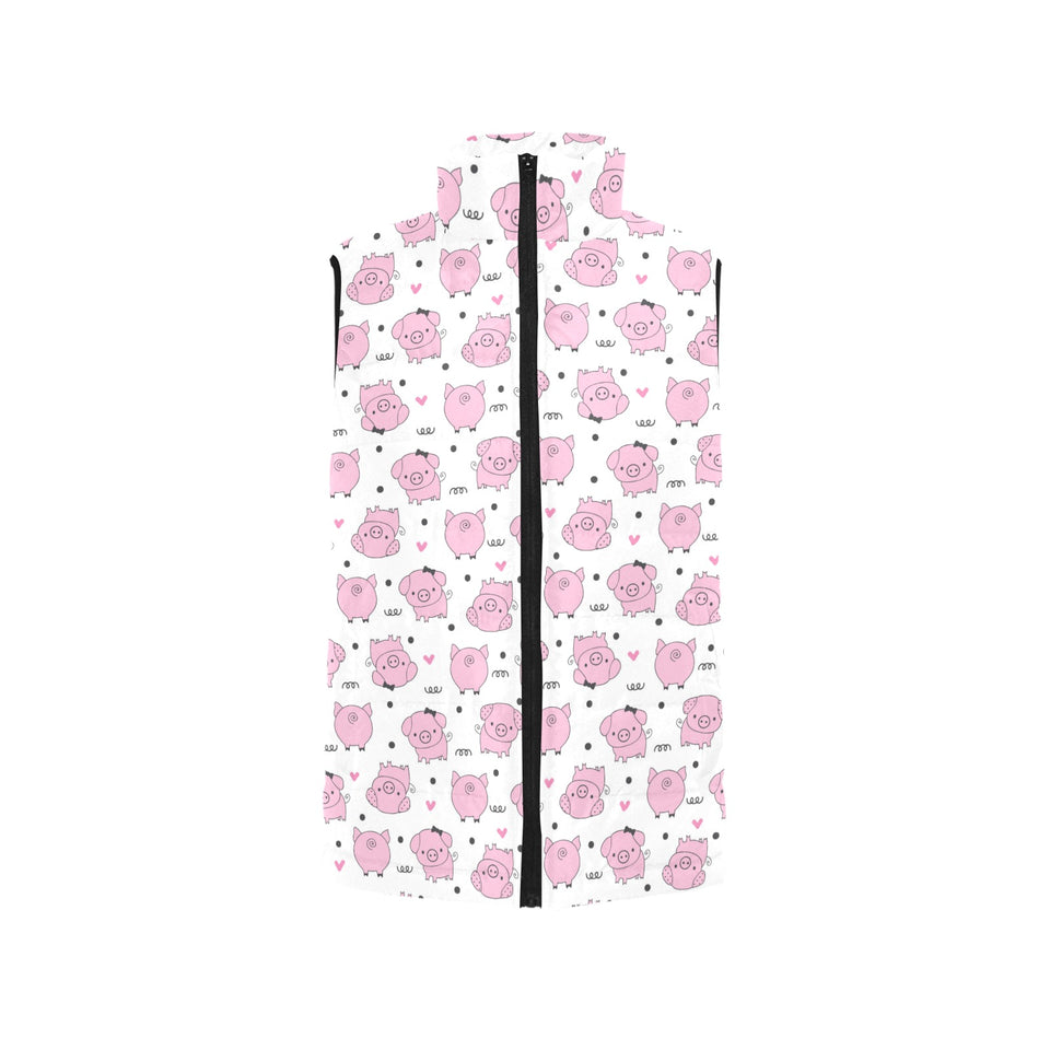 Pig Pattern Print Design 03 Men's Padded Vest