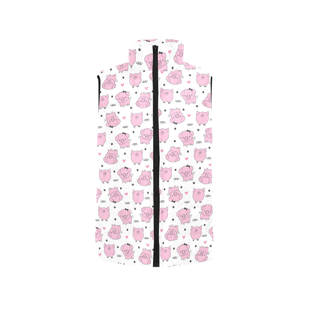 Pig Pattern Print Design 03 Men's Padded Vest