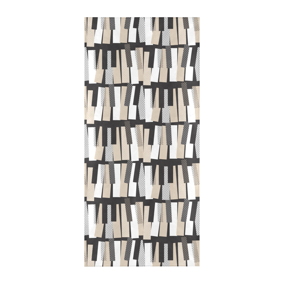 Piano Pattern Print Design 04 Beach Towel