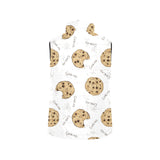 Sketch style cookie pattern Men's Padded Vest