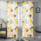 lemon flower leave pattern Gauze Curtain