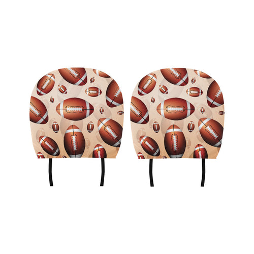 American football ball design pattern Car Headrest Cover