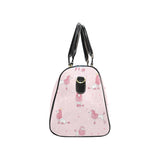 Poodle dog pink color theme Travel Bag