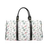English Bulldog Pattern Print Design 03 Travel Bag