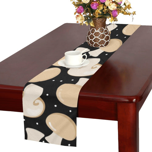 Champignon mushroom pattern Table Runner
