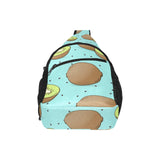 Kiwi blue background All Over Print Chest Bag