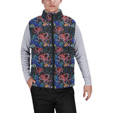 Octopus sea wave tropical fishe pattern Men's Padded Vest
