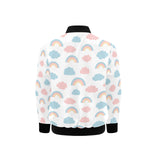 Cute rainbow clound pattern Kids' Boys' Girls' Bomber Jacket