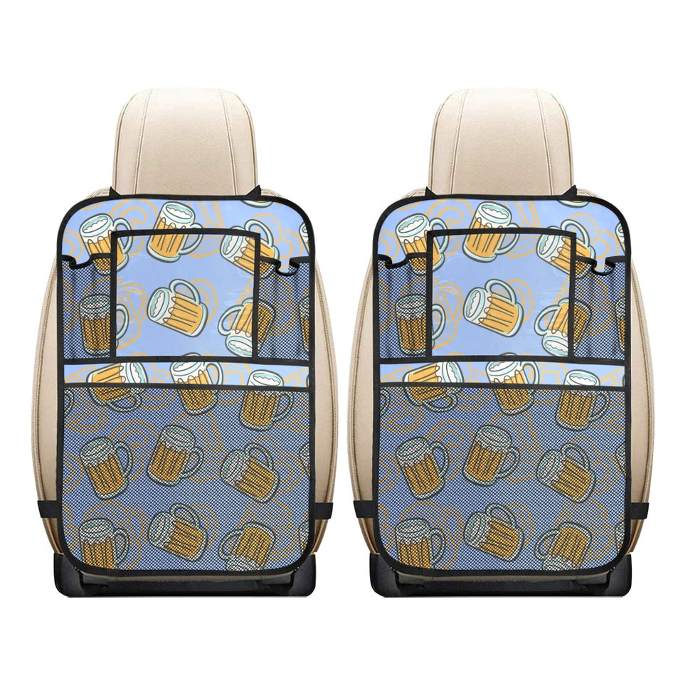 Beer pattern Car Seat Back Organizer