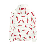 Chili peppers pattern Men's Padded Hooded Jacket