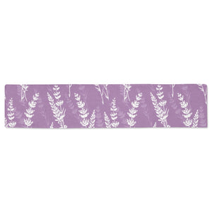 Lavender flowers purple pattern Table Runner